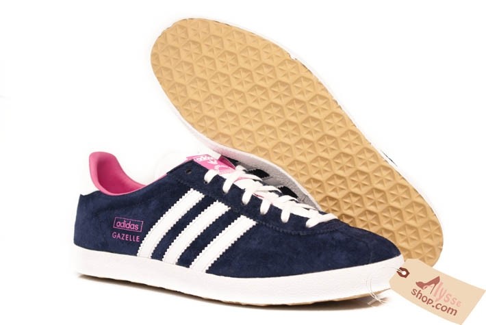 adidas gazelle femme bleu marine rose